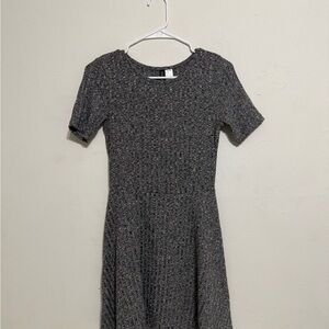 Gray Short Sleeve Women's Dress